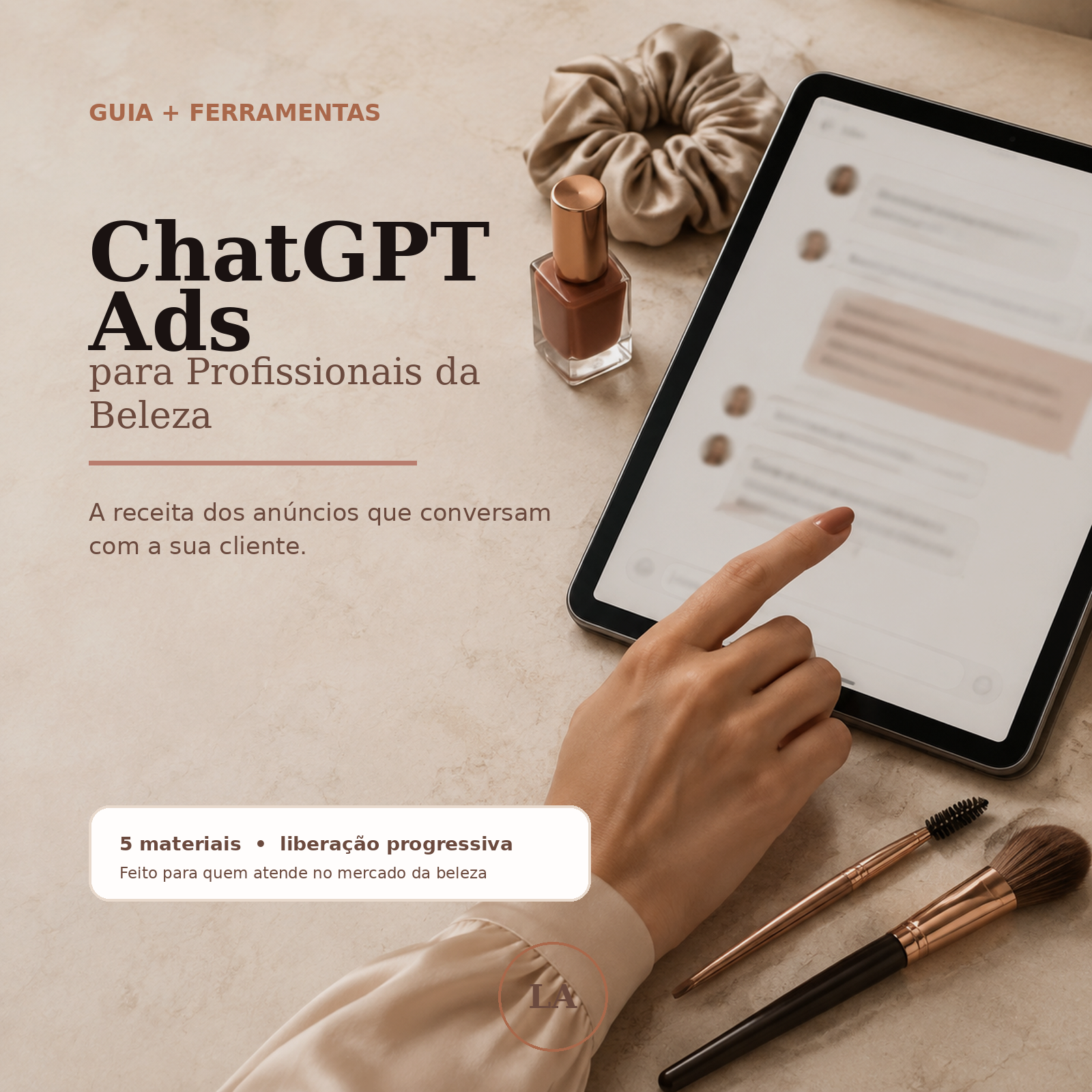 Capa do material ChatGPT Ads para Profissionais da Beleza